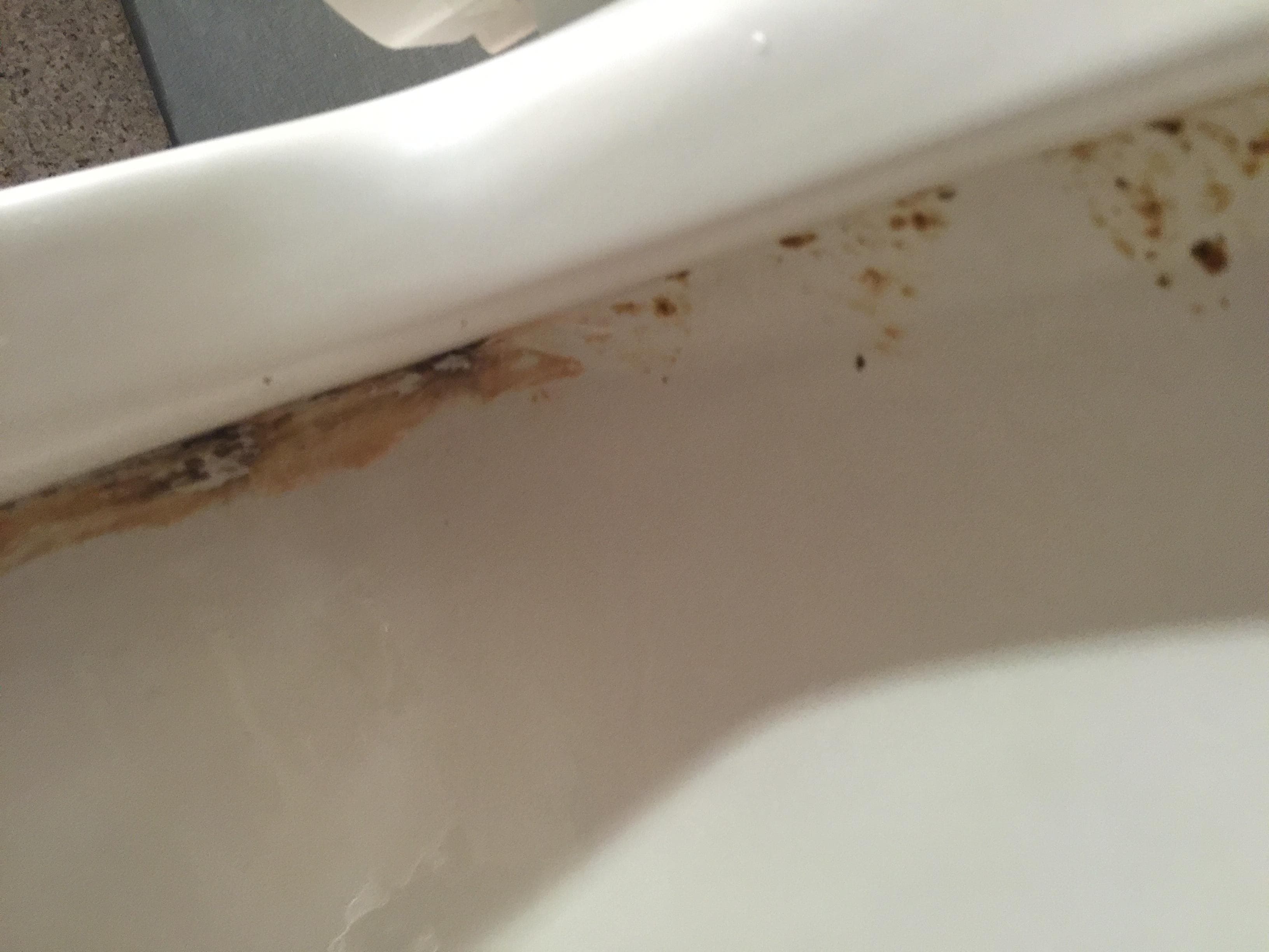 Uncleaned toilet bowl