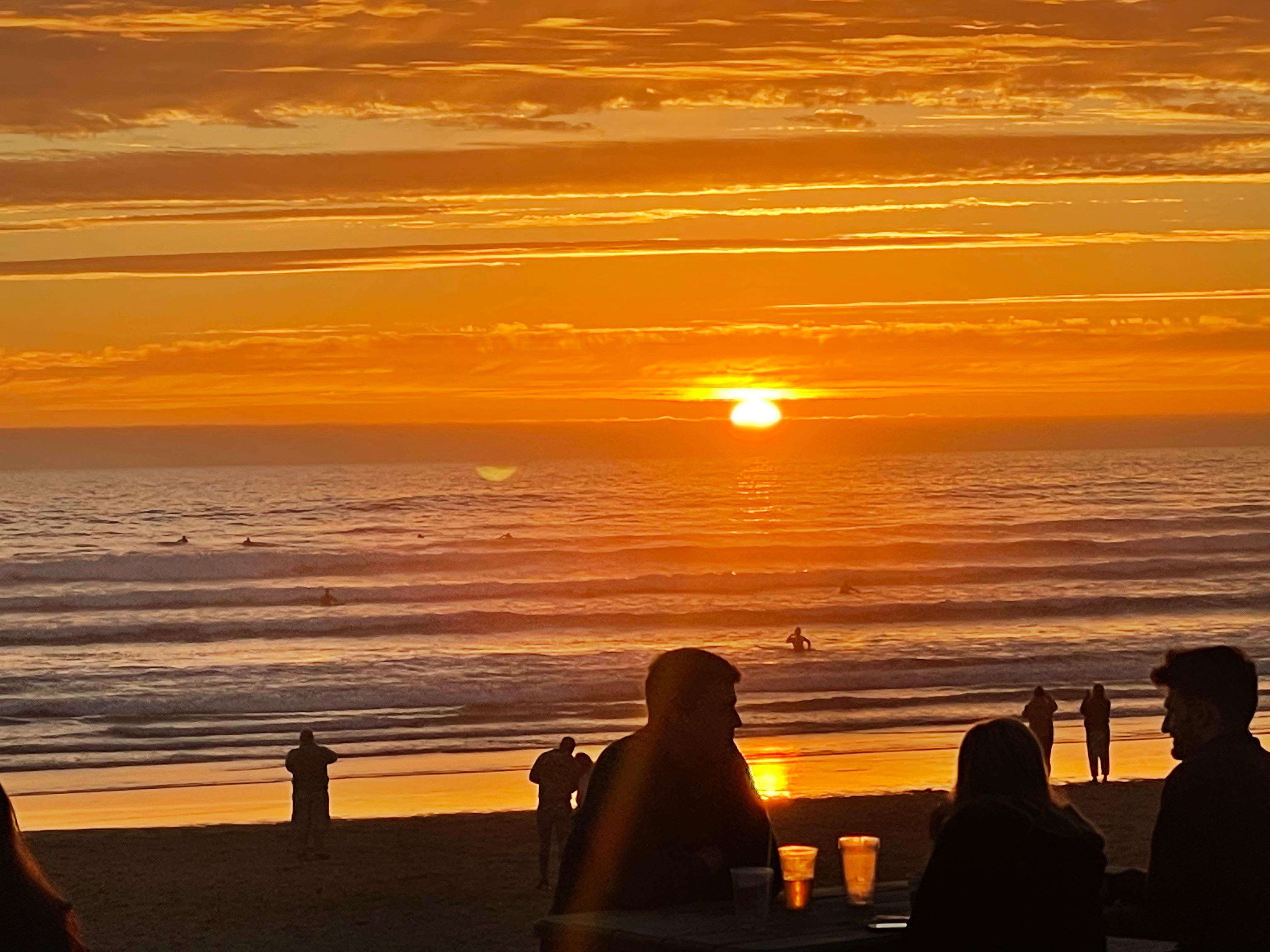 Perranporth at sunset