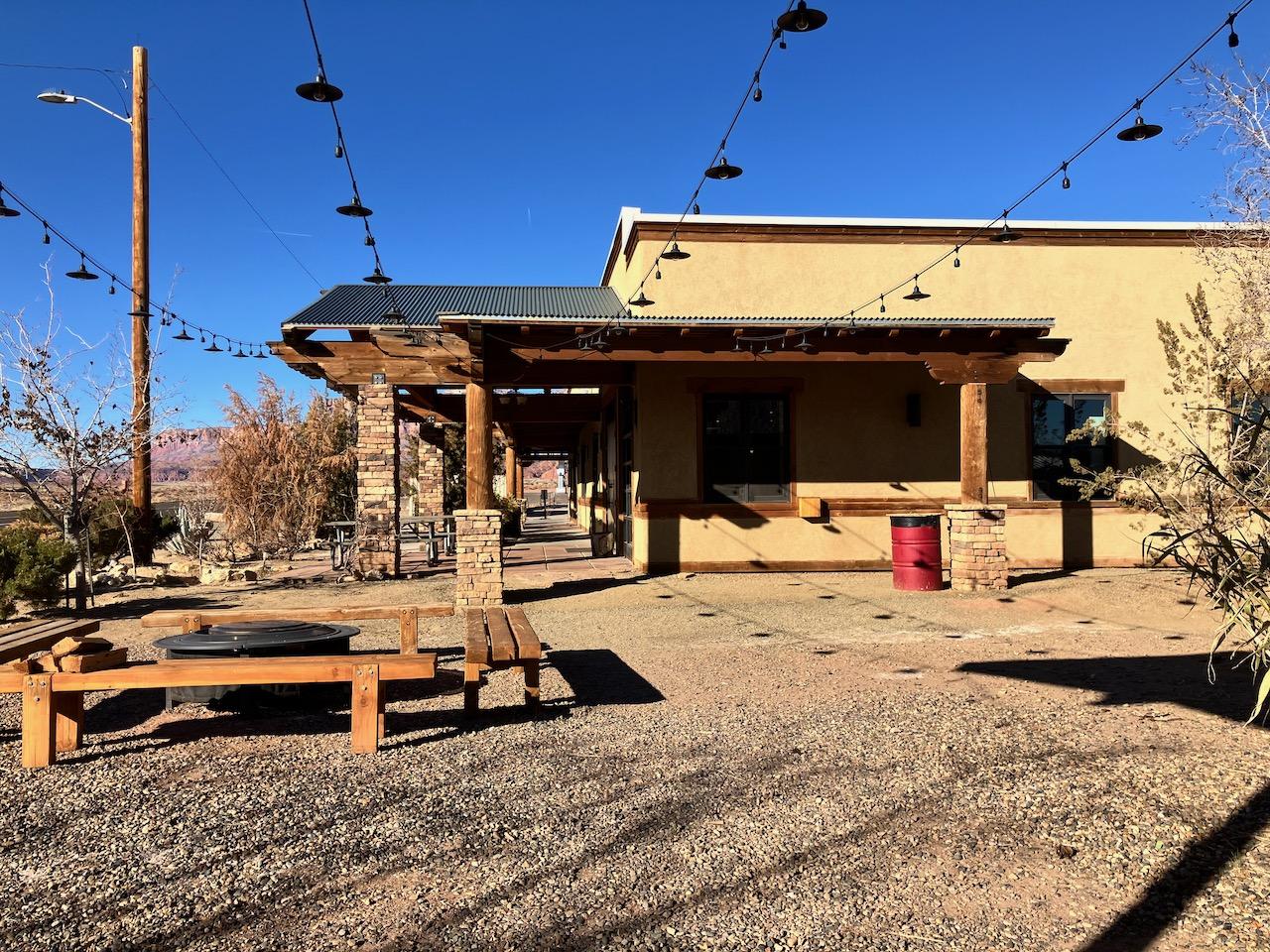 Check in/Dining building.