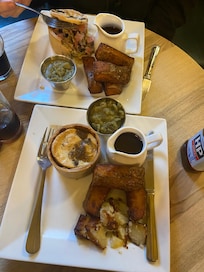 Dinner at the pub. We each had a pie.