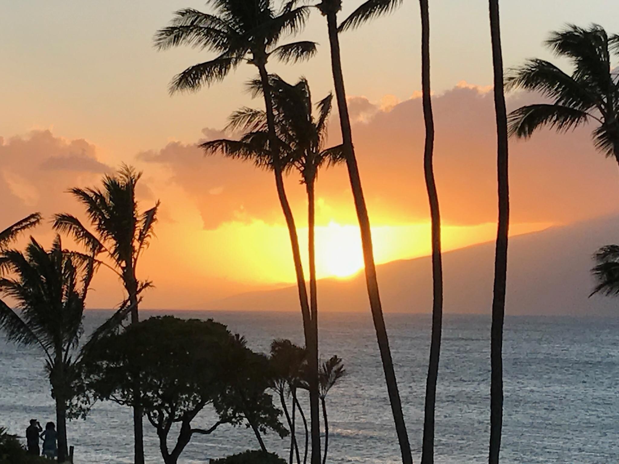 Evening sunset from our balcony.