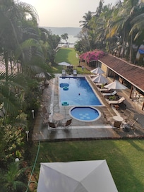View from the river front delux room