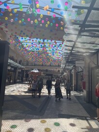 Udendørs shoppingcenter