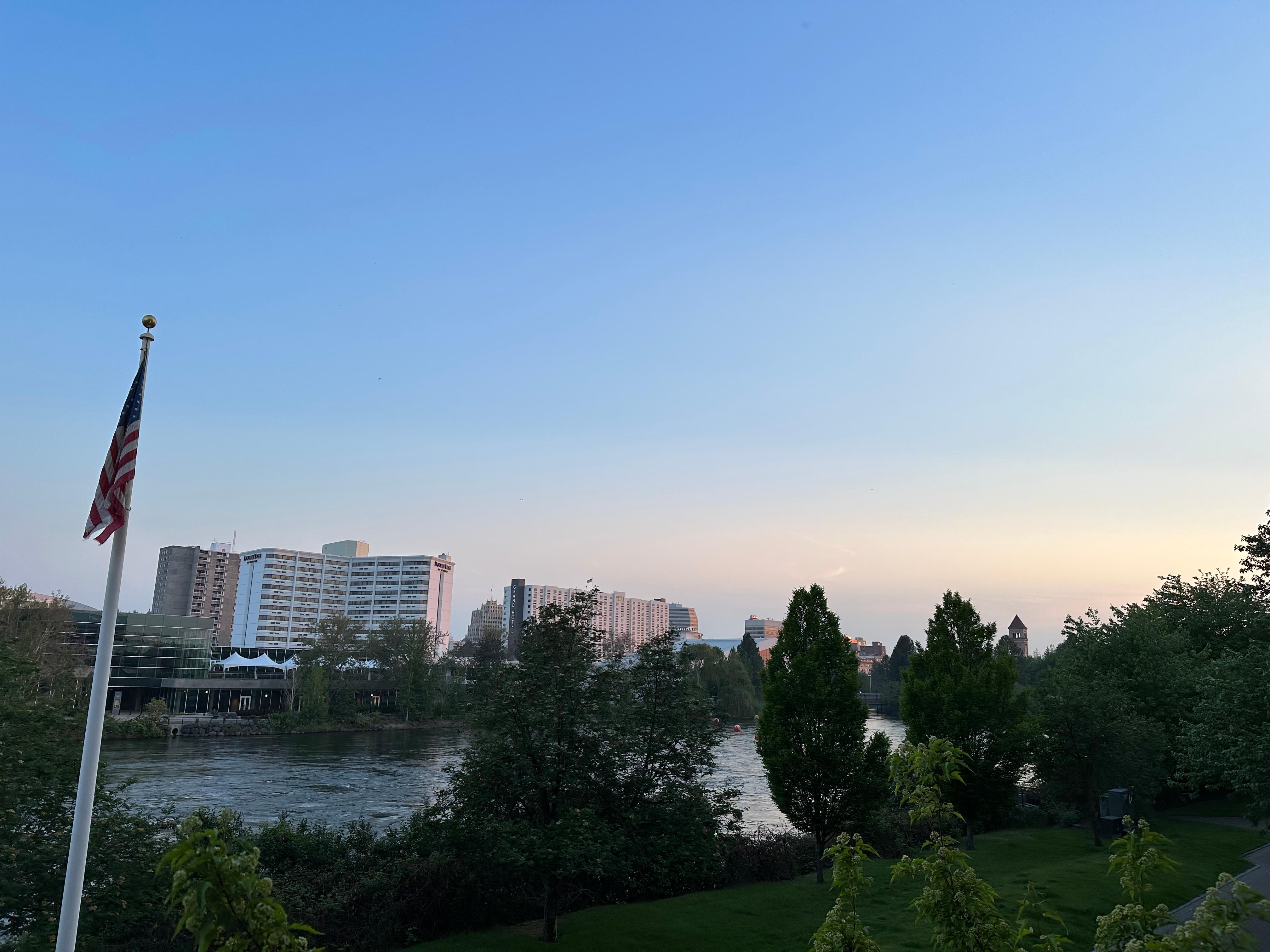 The view from the balcony. Beautiful!