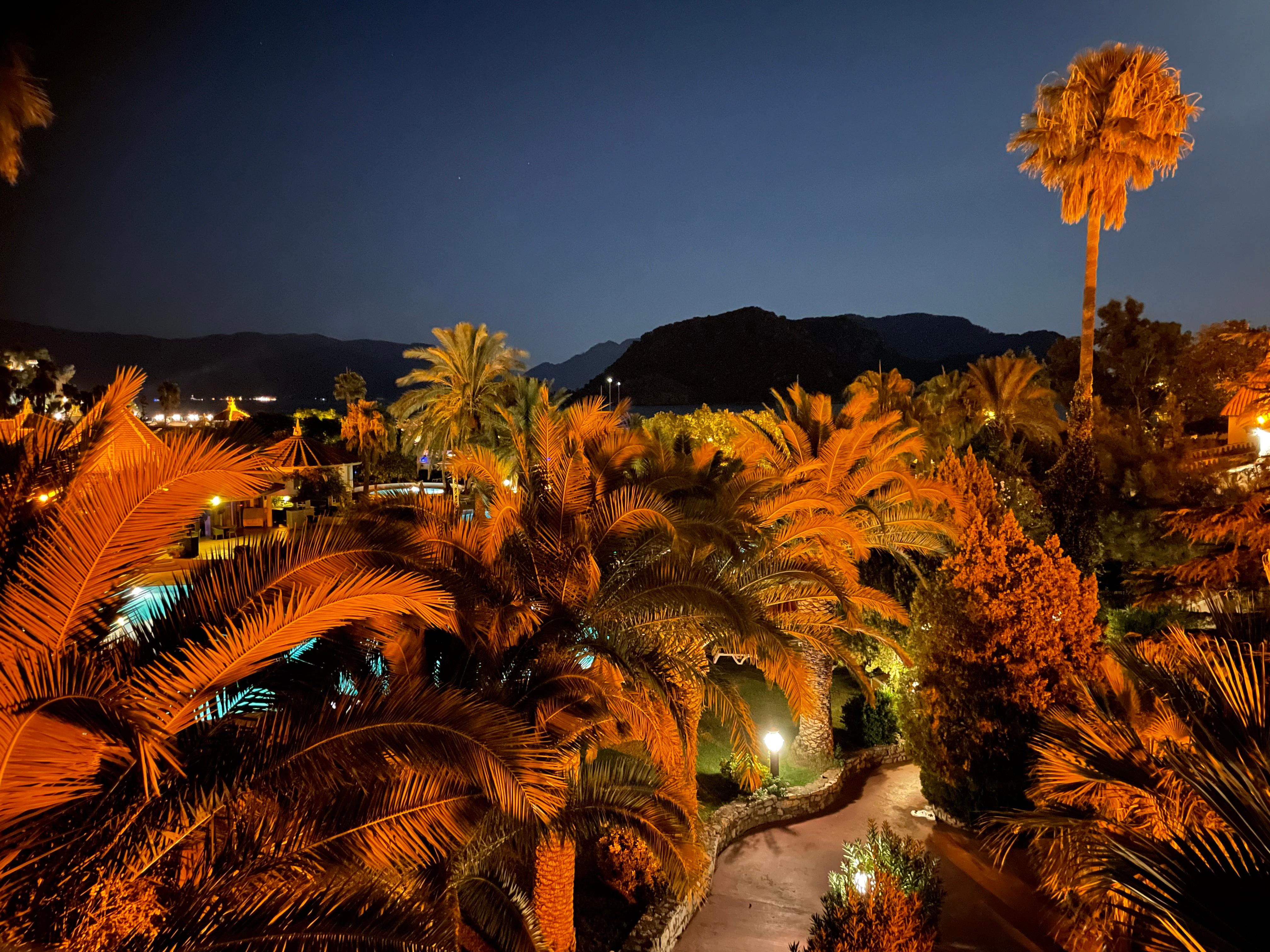 Vu de la chambre la nuit 