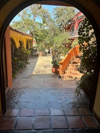 Arches and pathways throughout