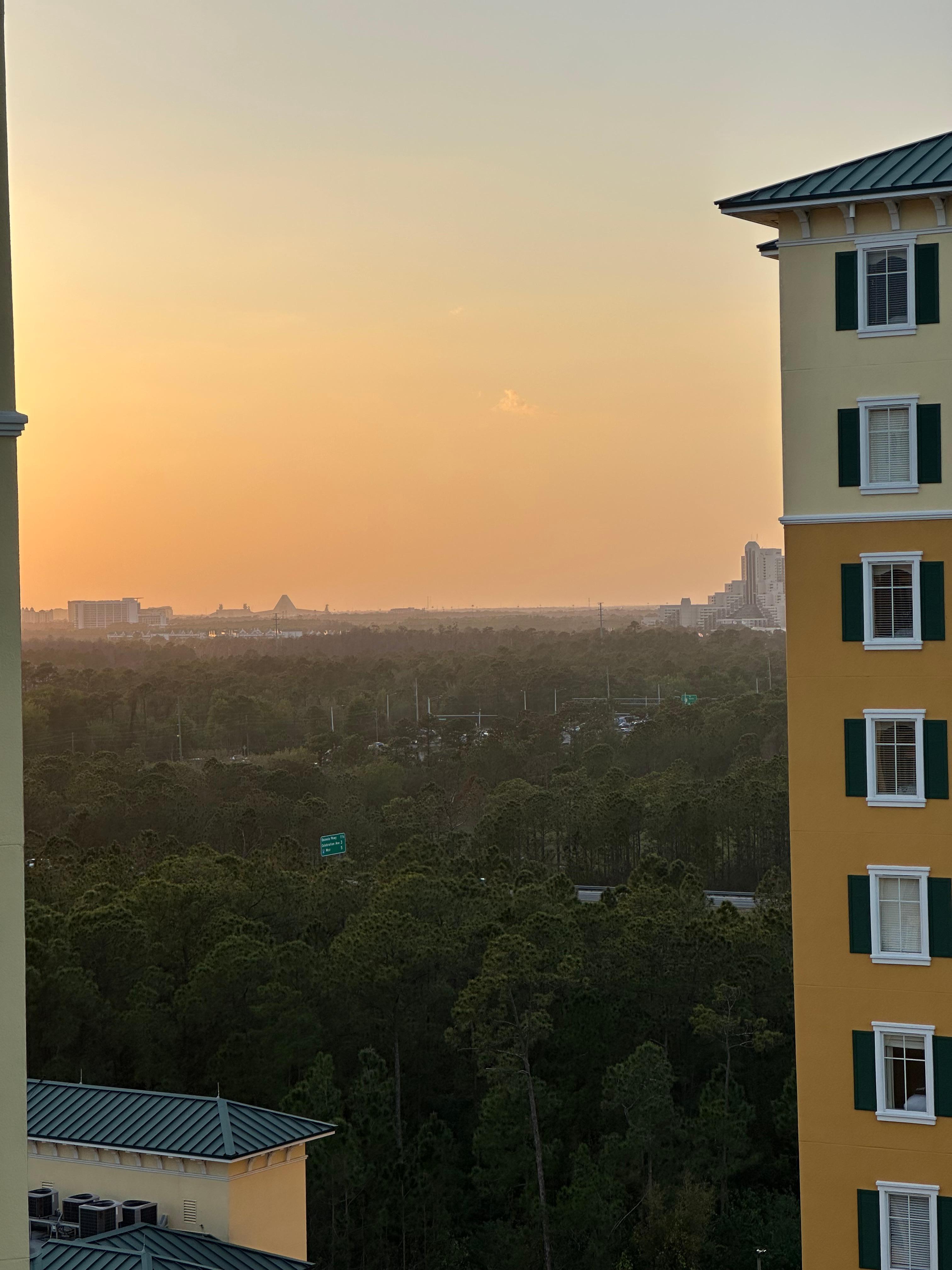 Sunset from our balcony 