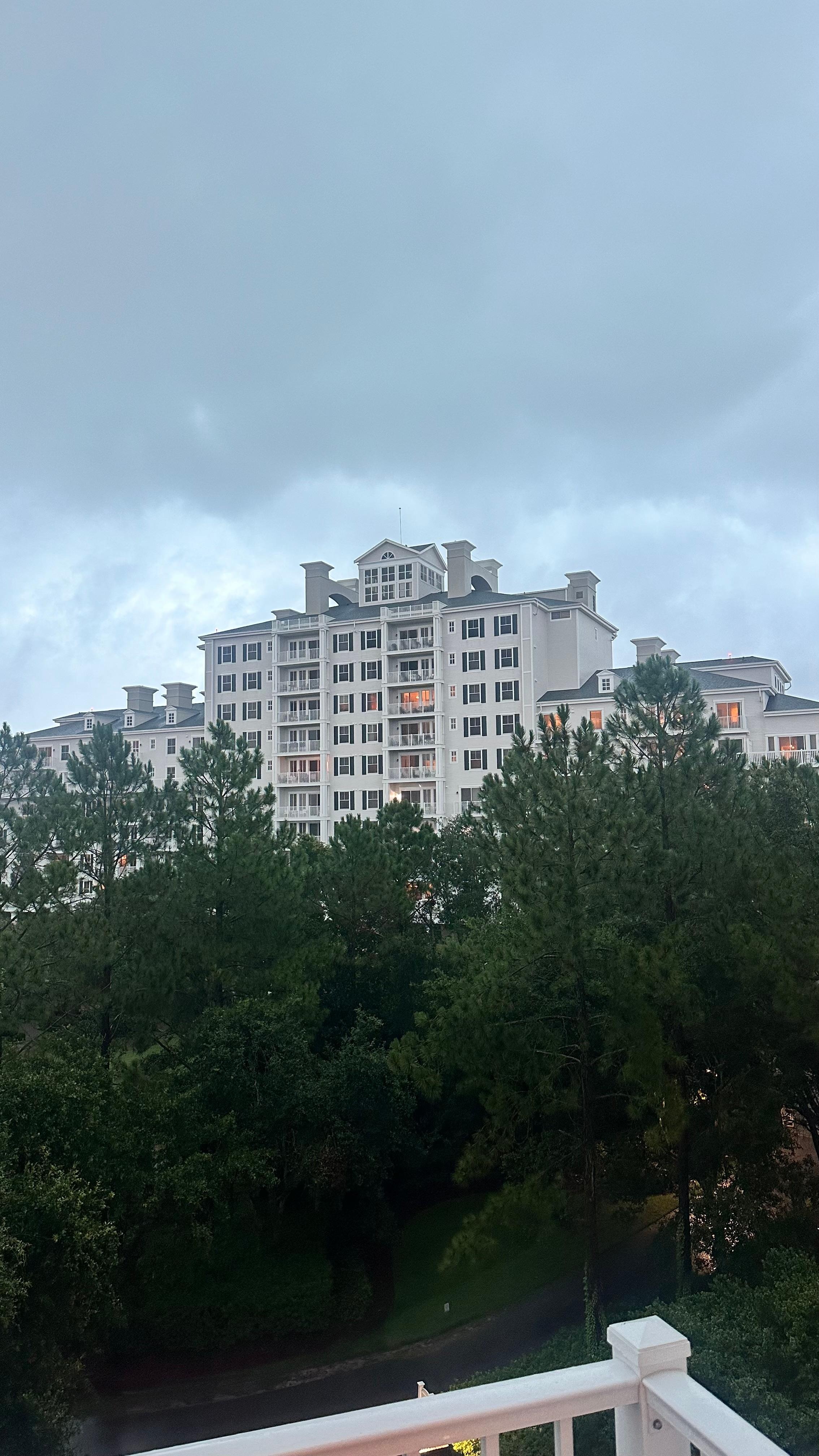 Vista desde el balcón de la habitación.