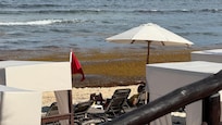 Red flag our entire stay. Very rough water in this area
