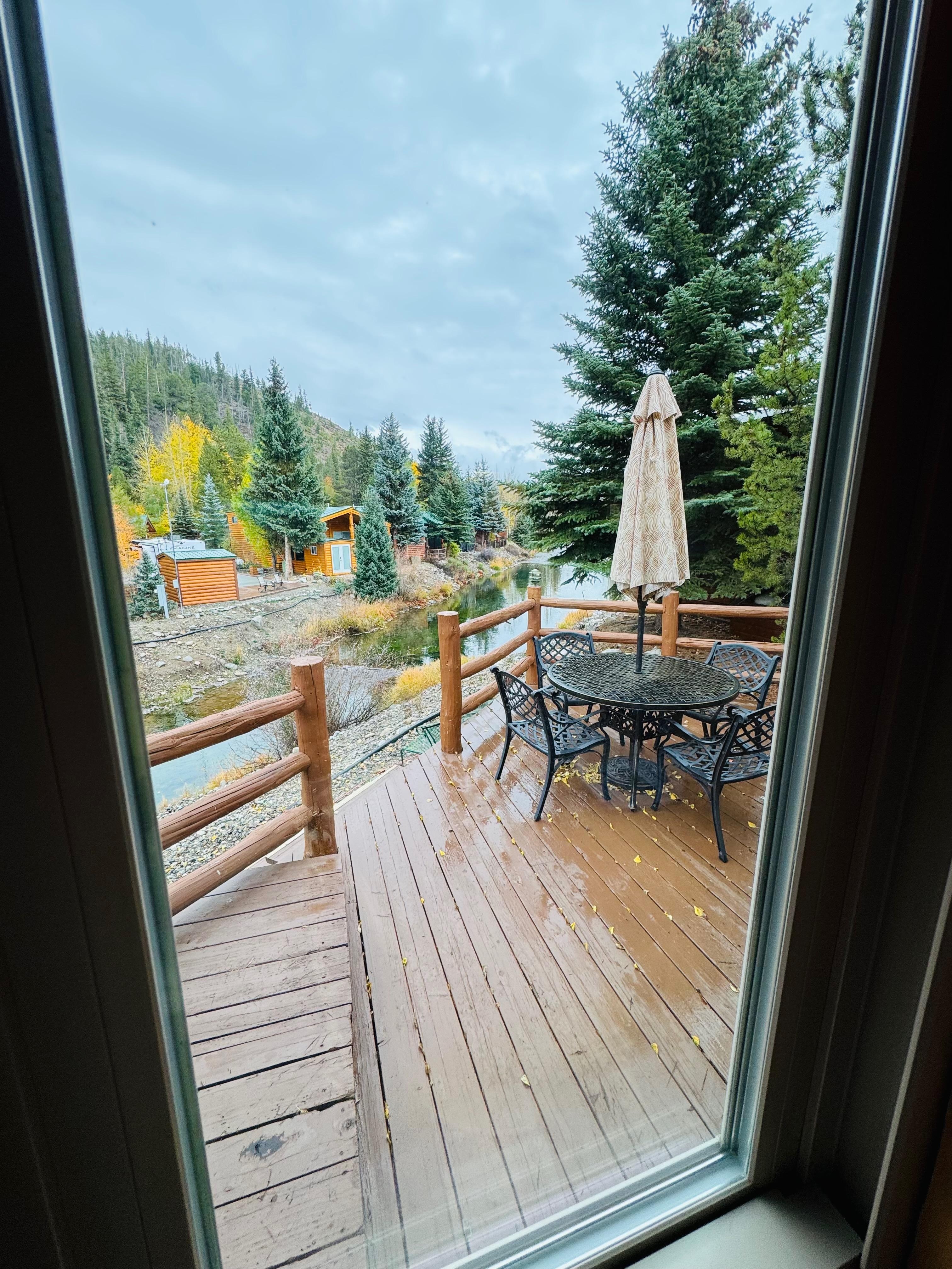 A view from the dinning table.