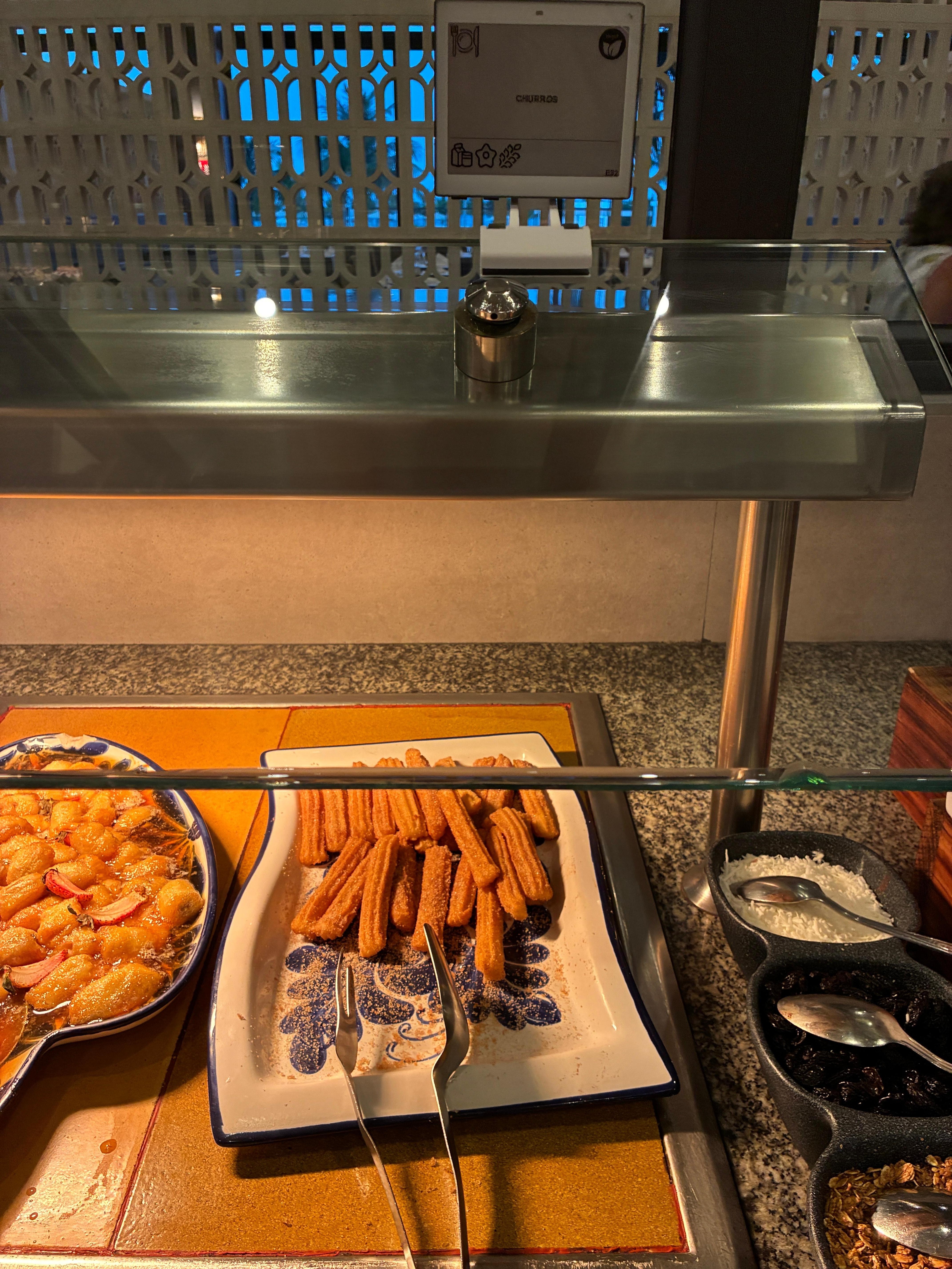 Churros at buffet