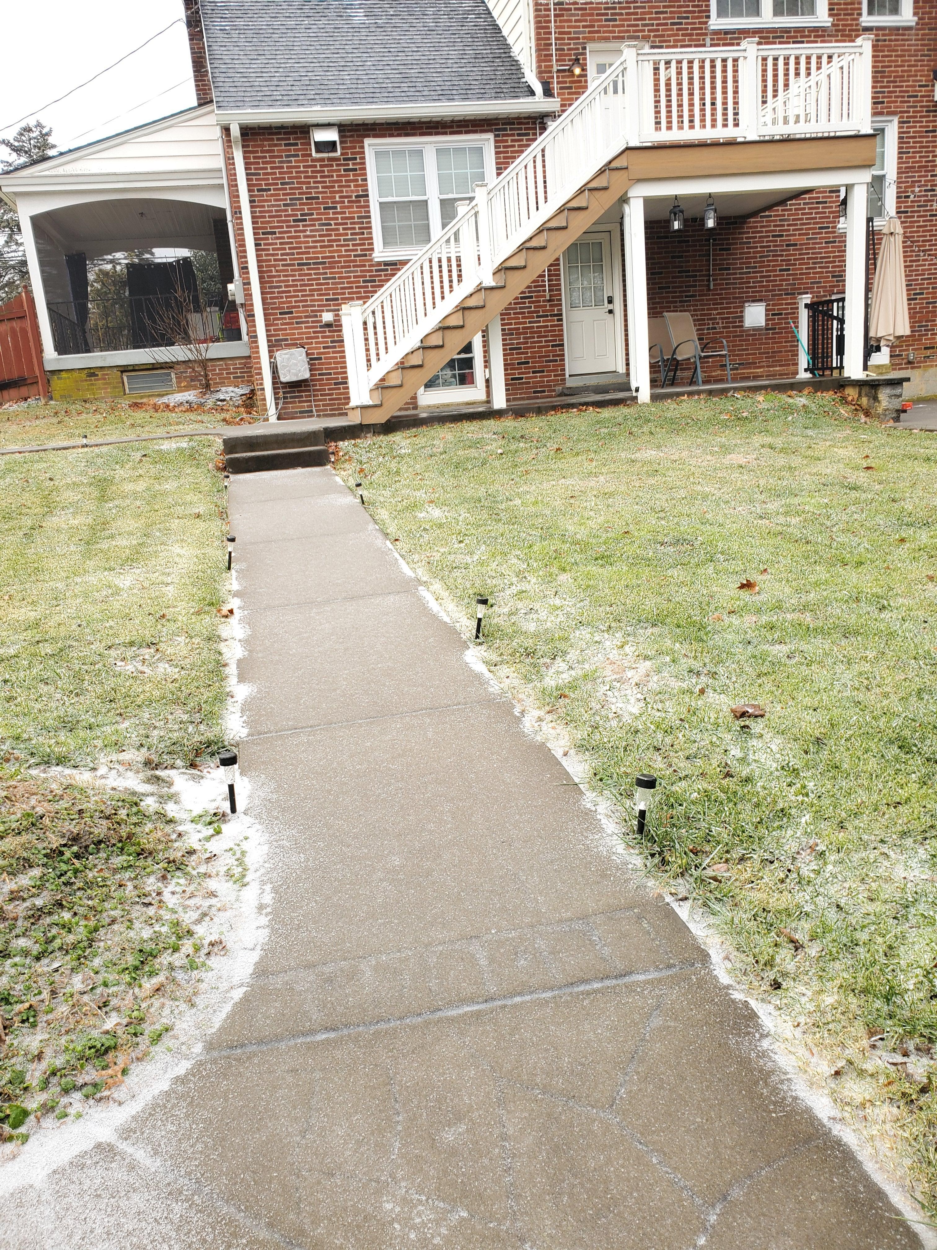 Be aware of steep set of outside steps that may be a concern on GOOD day for some
