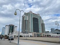 View of Tampa Marriot Water Street from Riverwalk