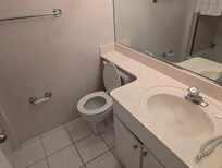 The toilet is so old. There's minor dense and holes where the top seat comes down