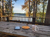 Breakfast on the patio.