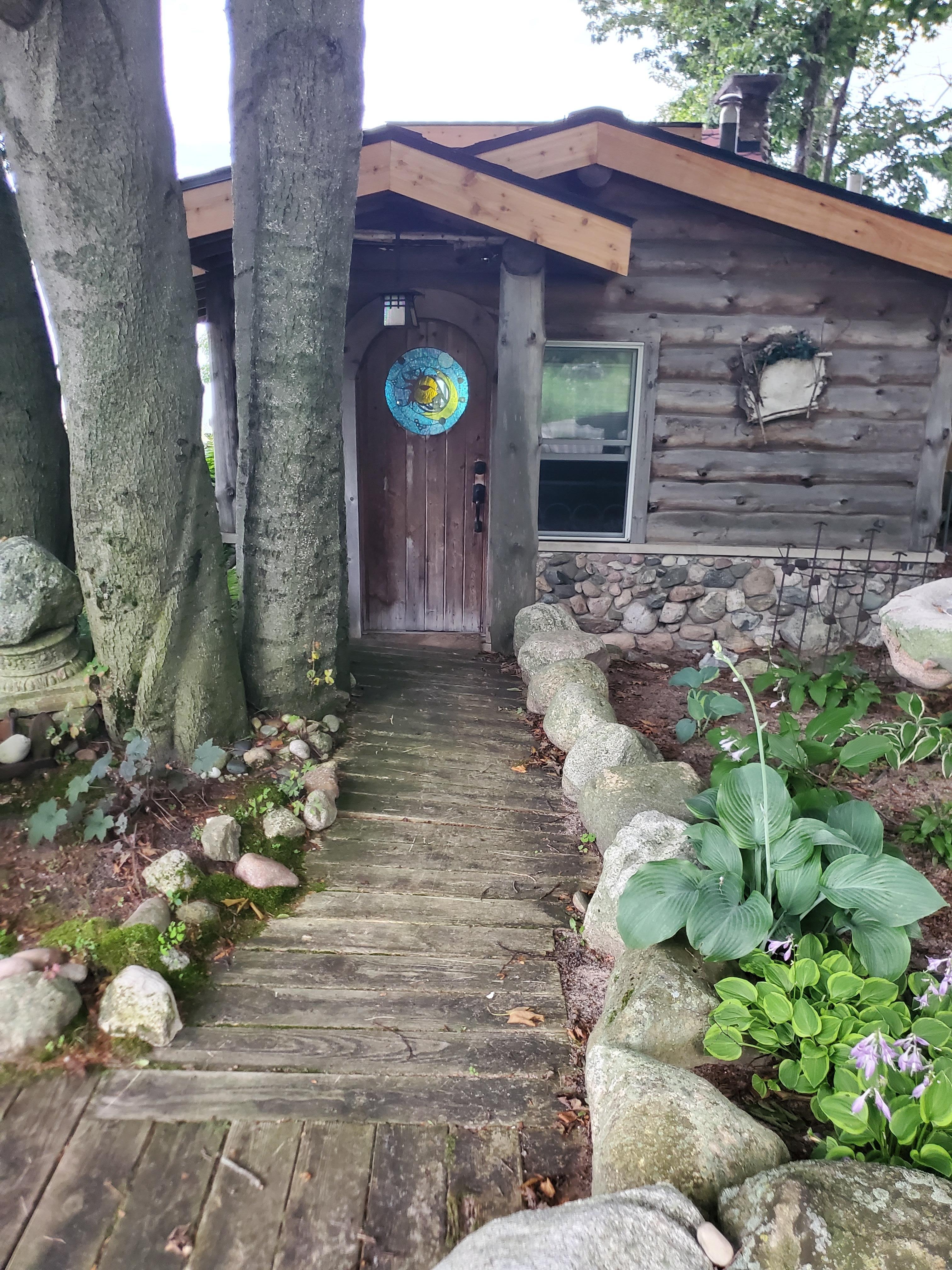 Road side front door, so cute