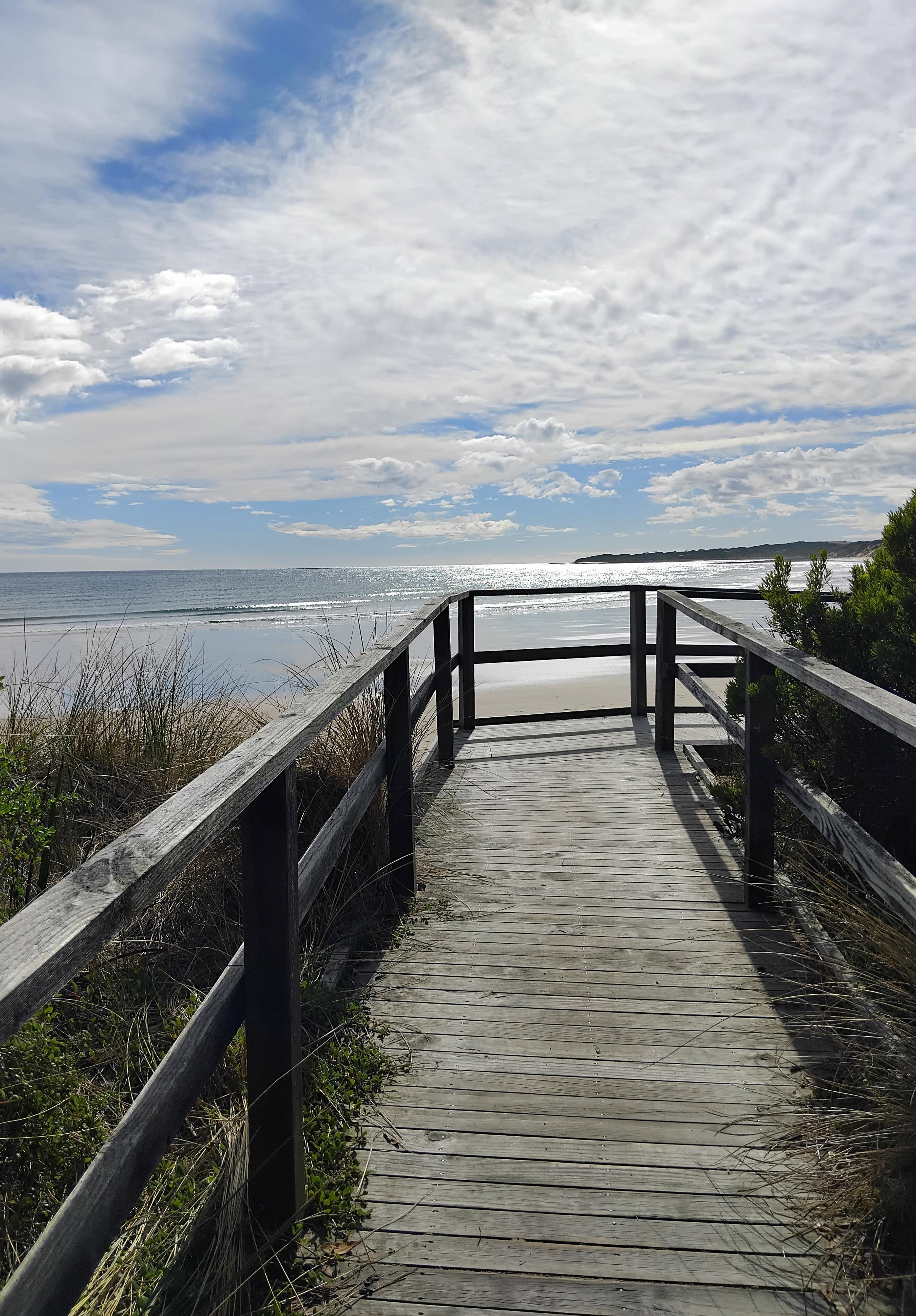 A two minute walk from the house.