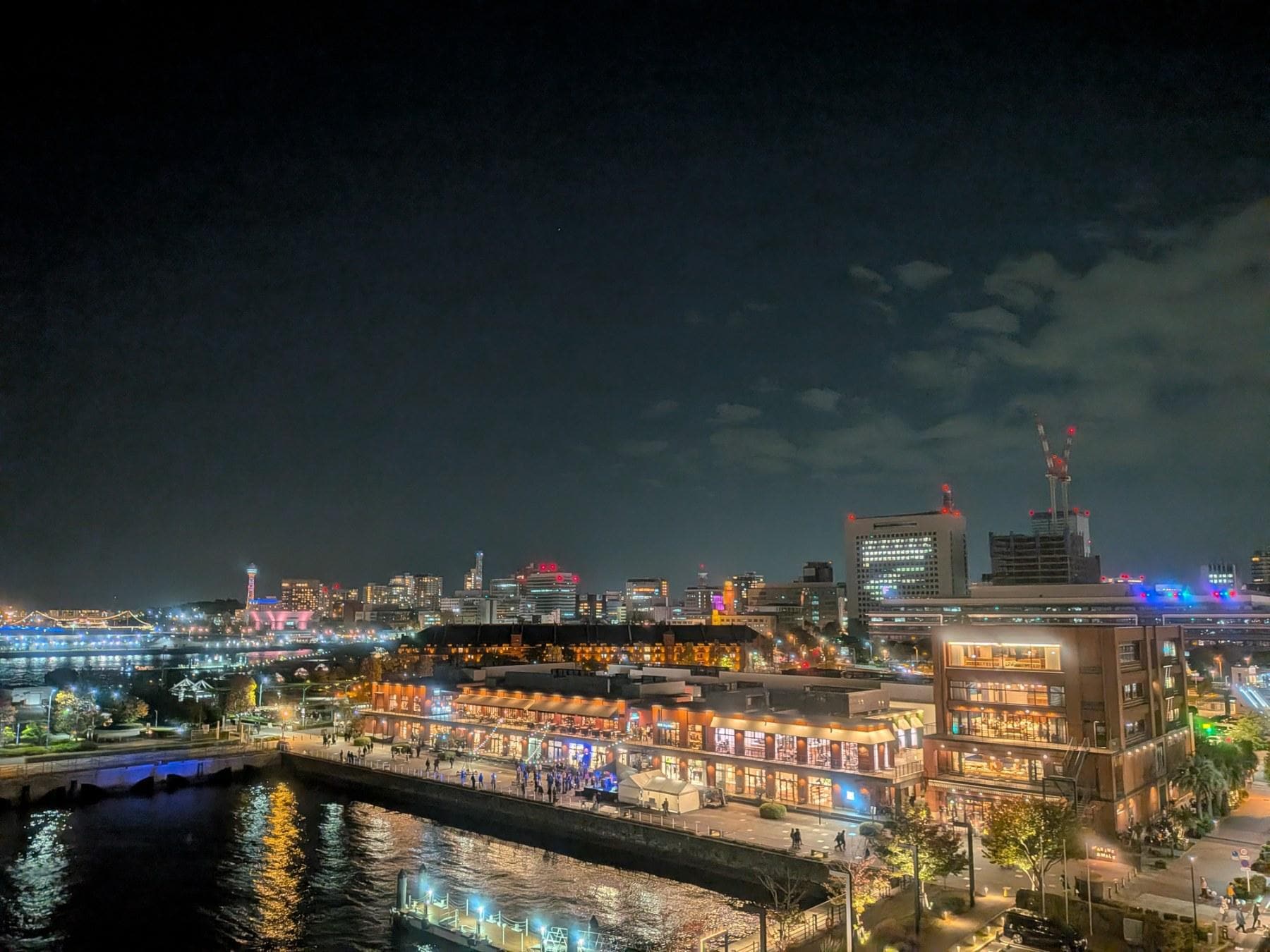Night view from rooftop