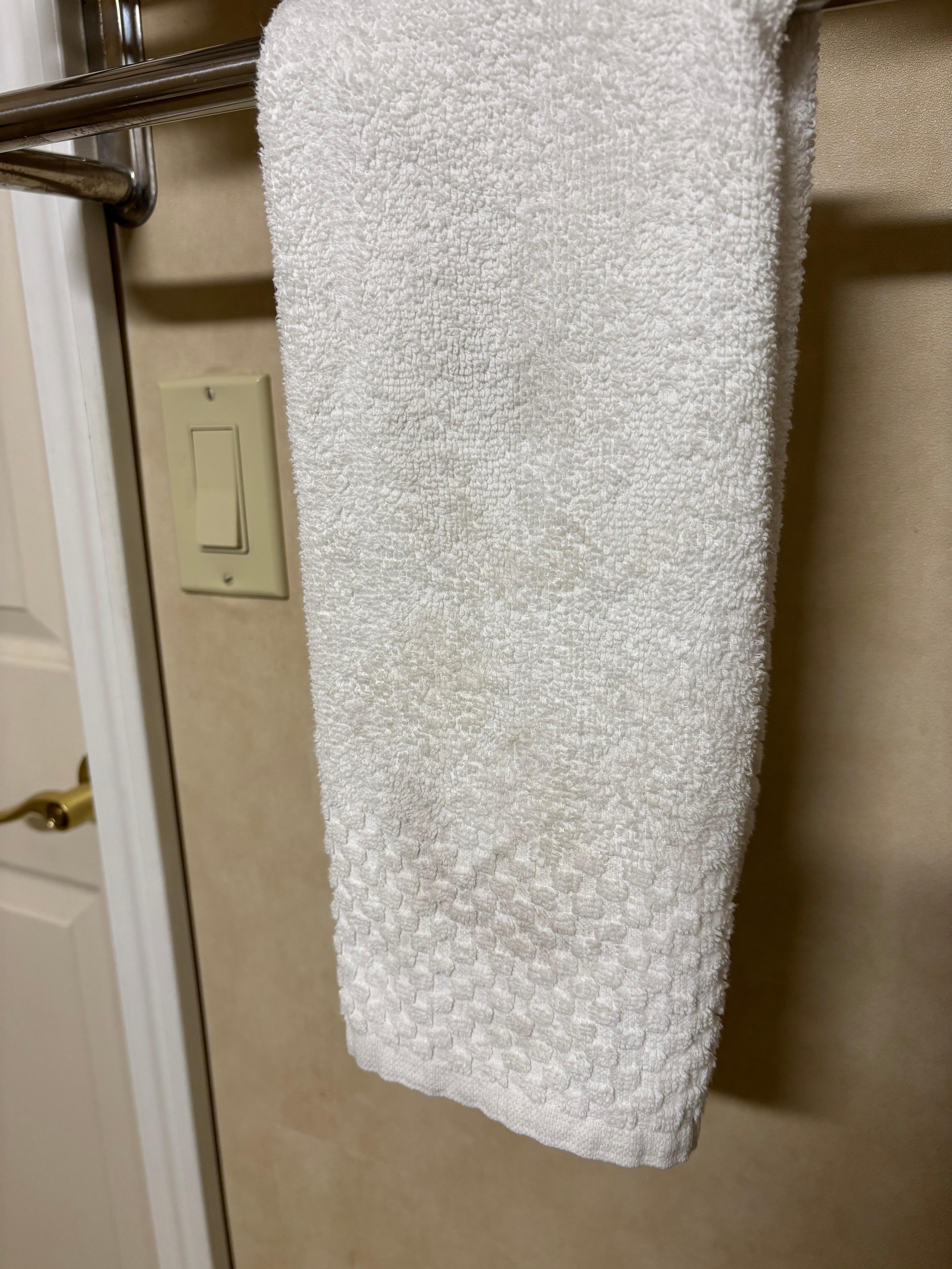 Dingy or dirty towels