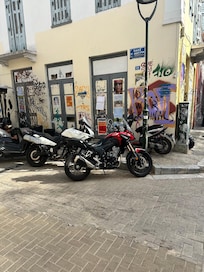 View from the window you’ll never be able to open. And the motorcycles you’ll hear at 4am.