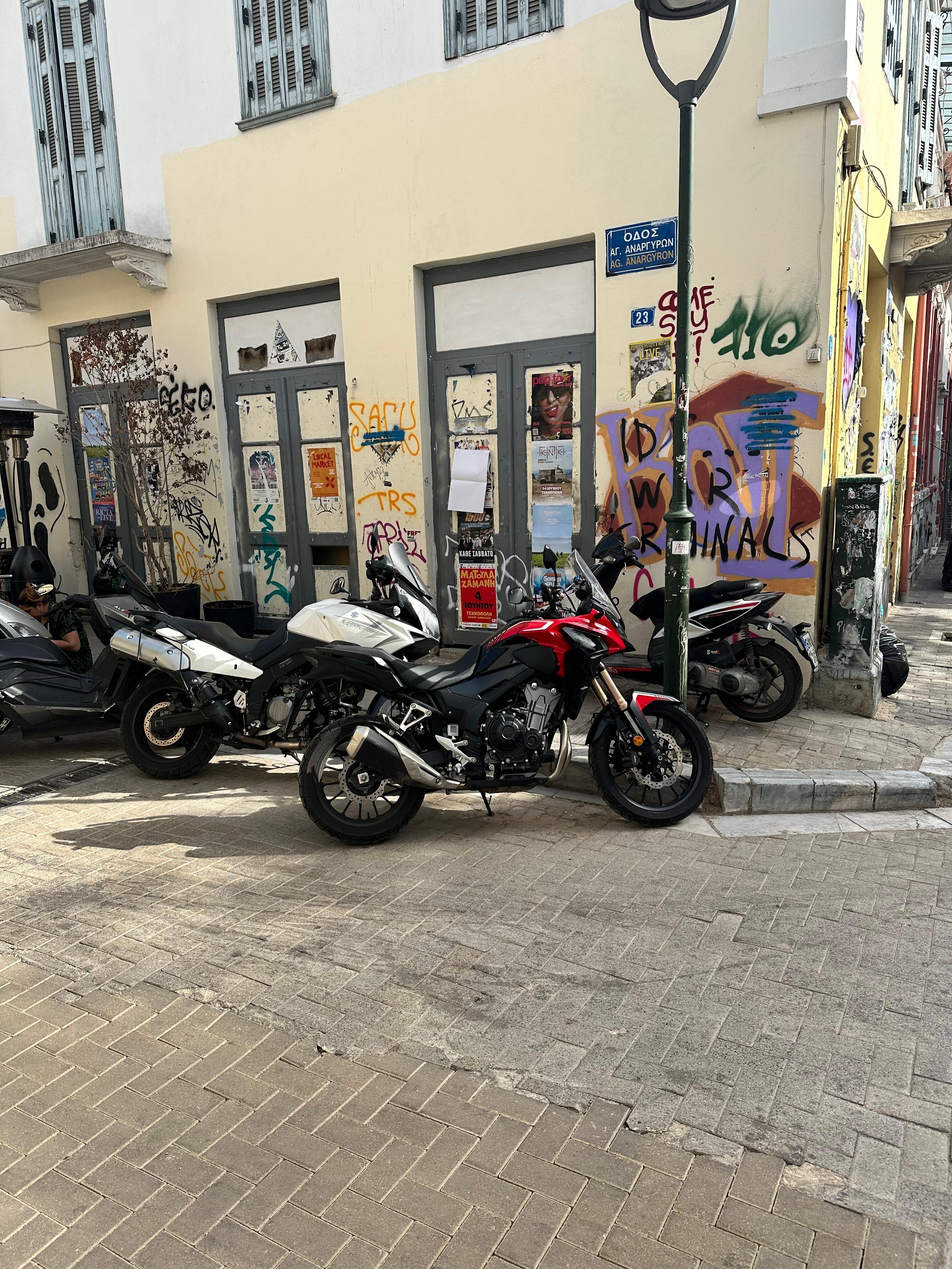 View from the window you’ll never be able to open. And the motorcycles you’ll hear at 4am. 