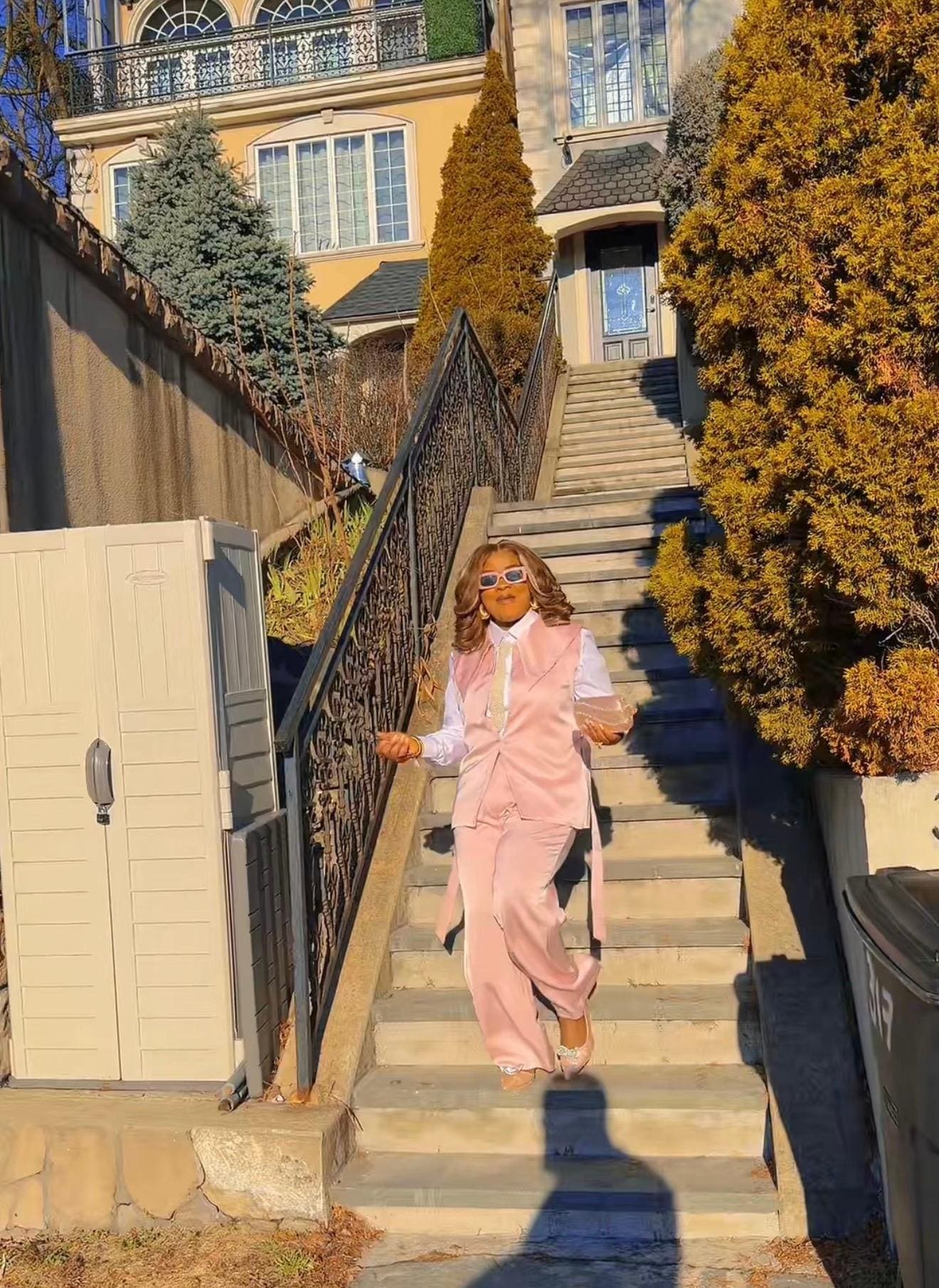 There are still more stairs on side of the building to climb.. and even more stairs inside the building.. 
This might be a good means of exercise for you if you don’t mind.. 
For us, it’s a No