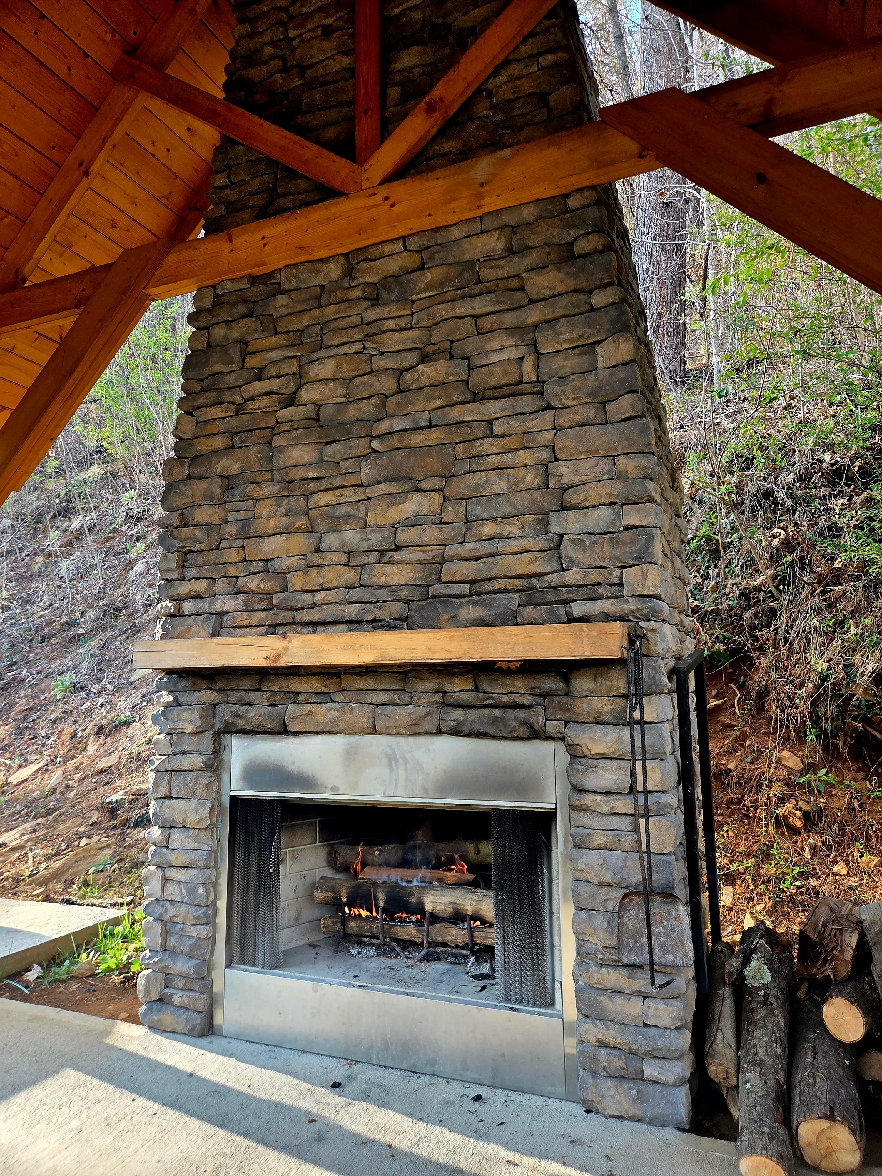Outdoor Fireplace! 