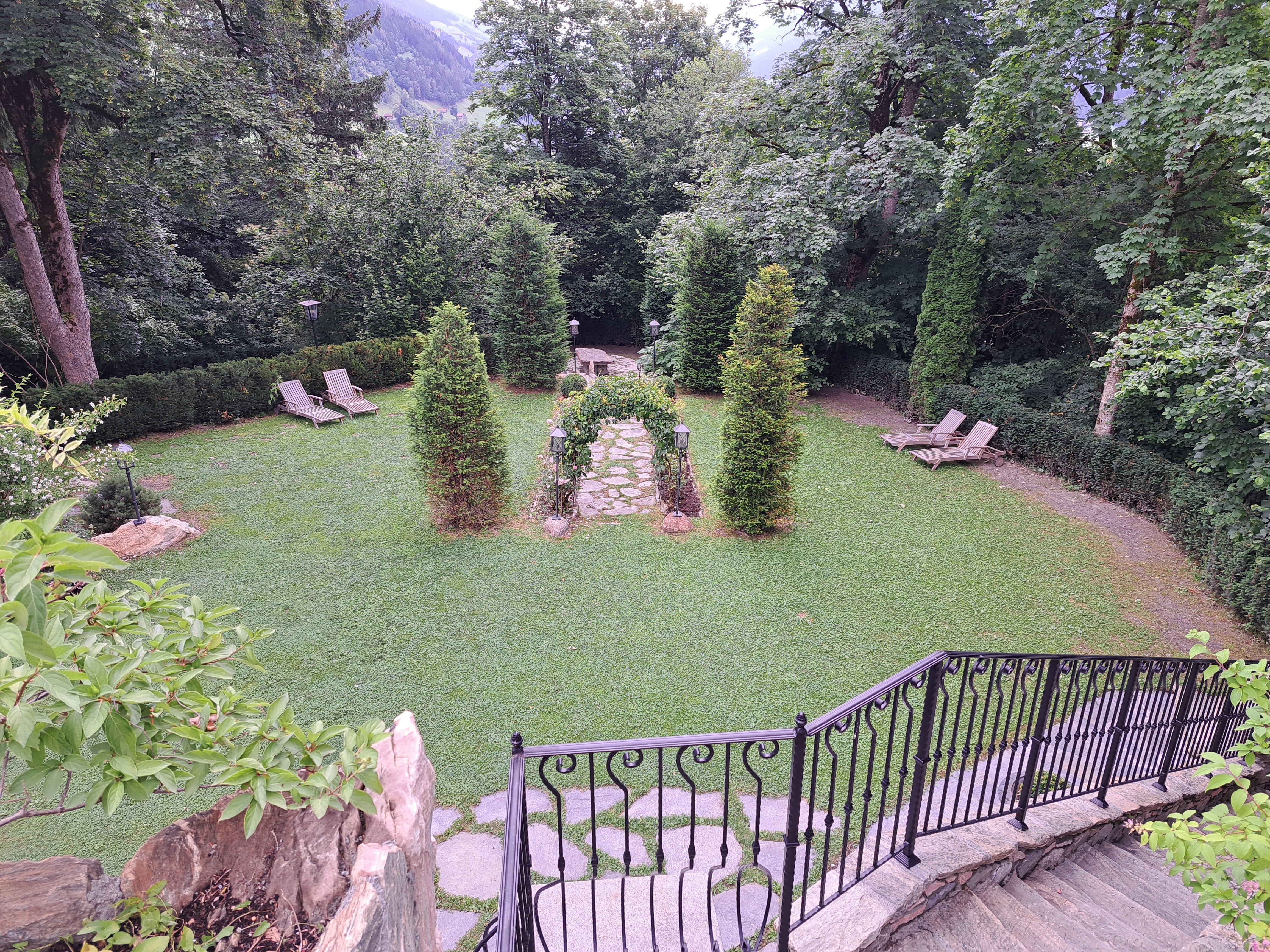 Blick auf den schönen Park