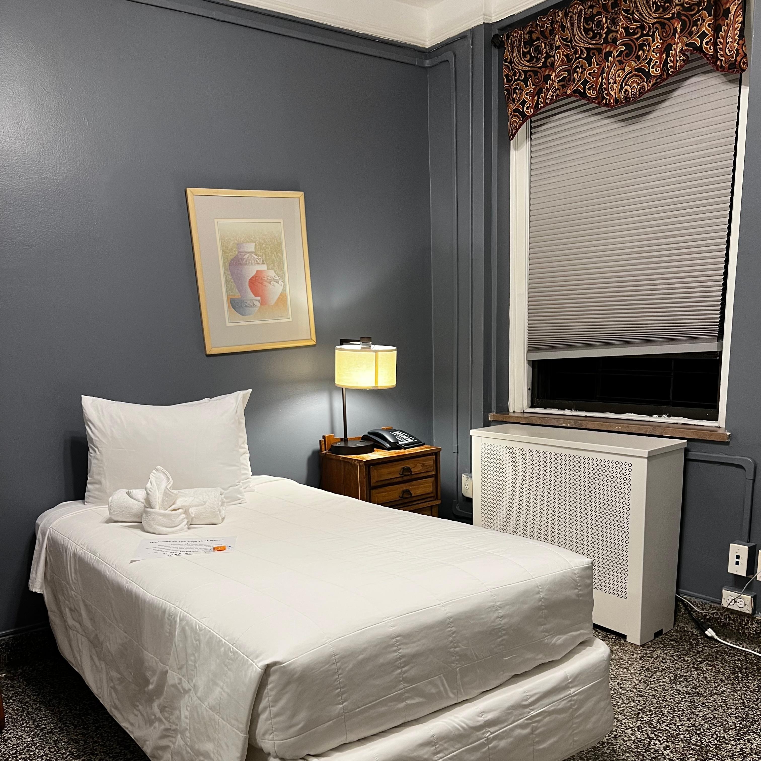 Enkeltværelse med half bath