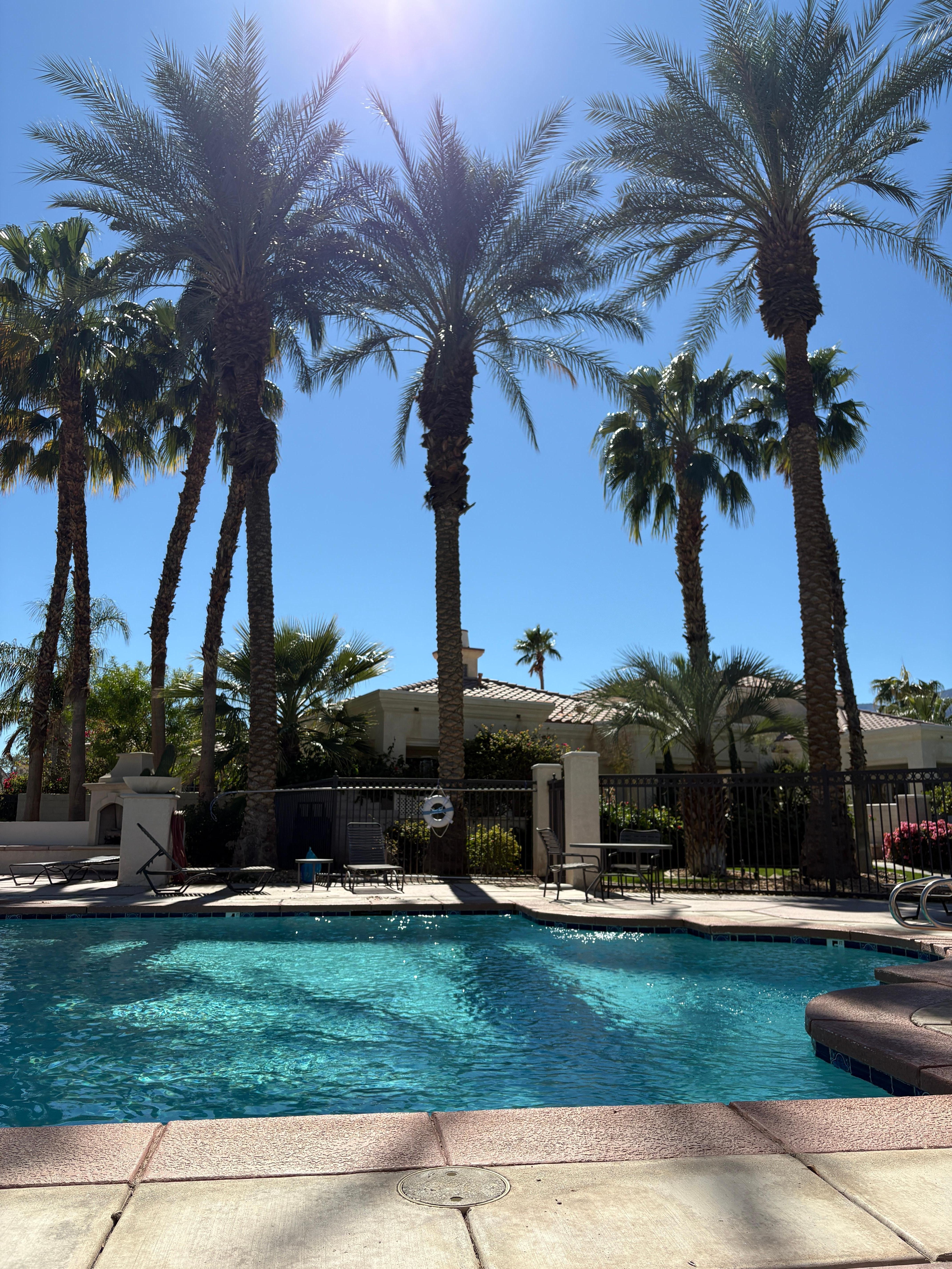 Several community pools on sight