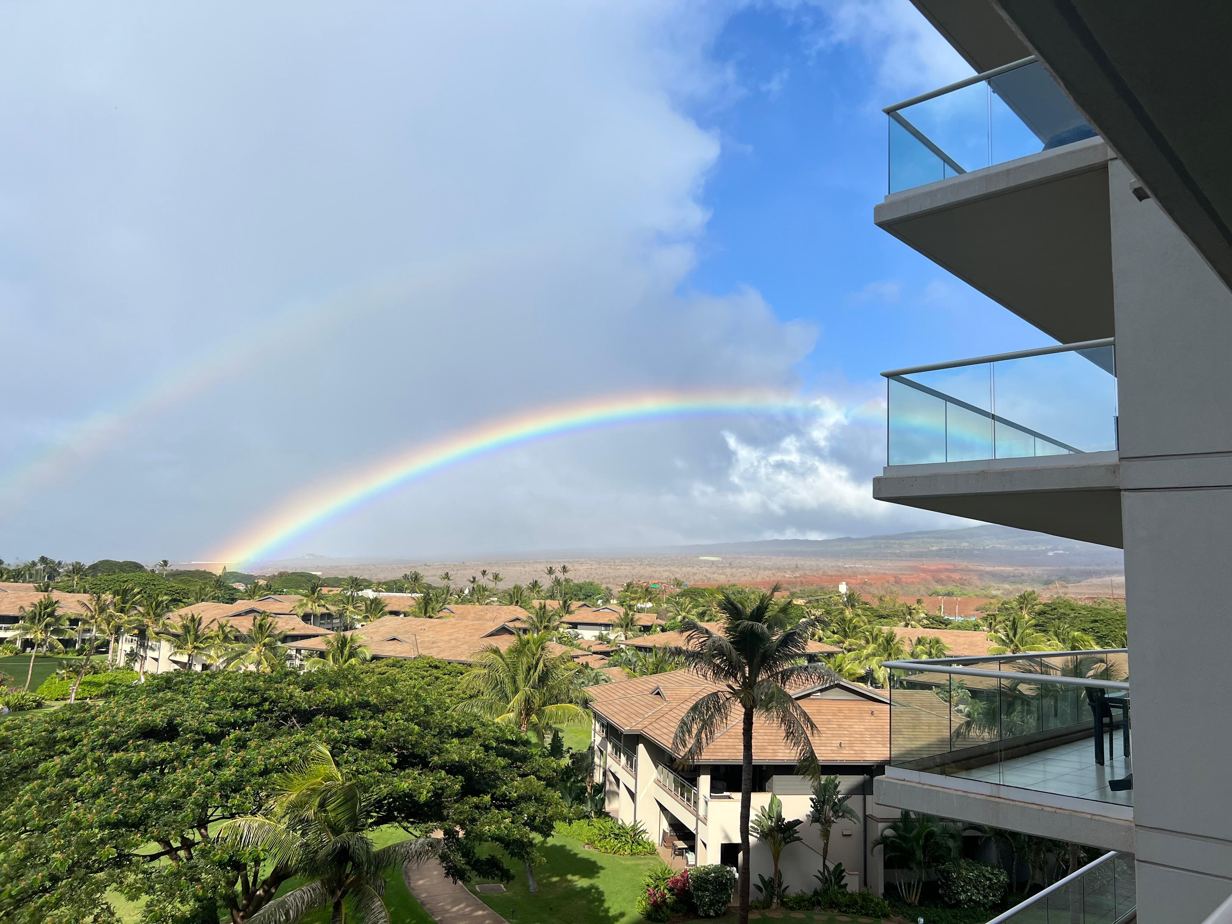 View from balcony looking toward the interior of island 