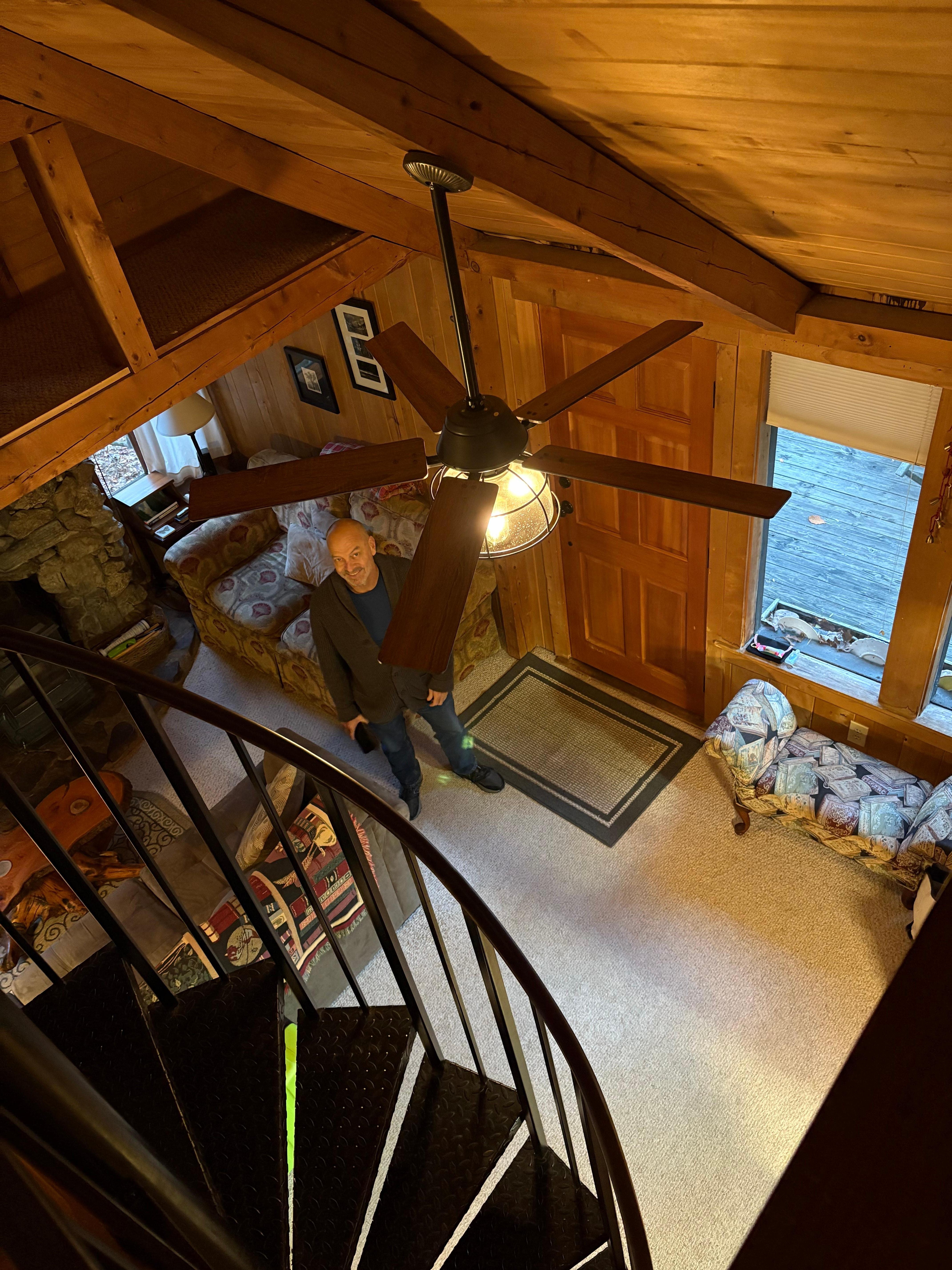 View from the loaf.  Cozy and great use of the space