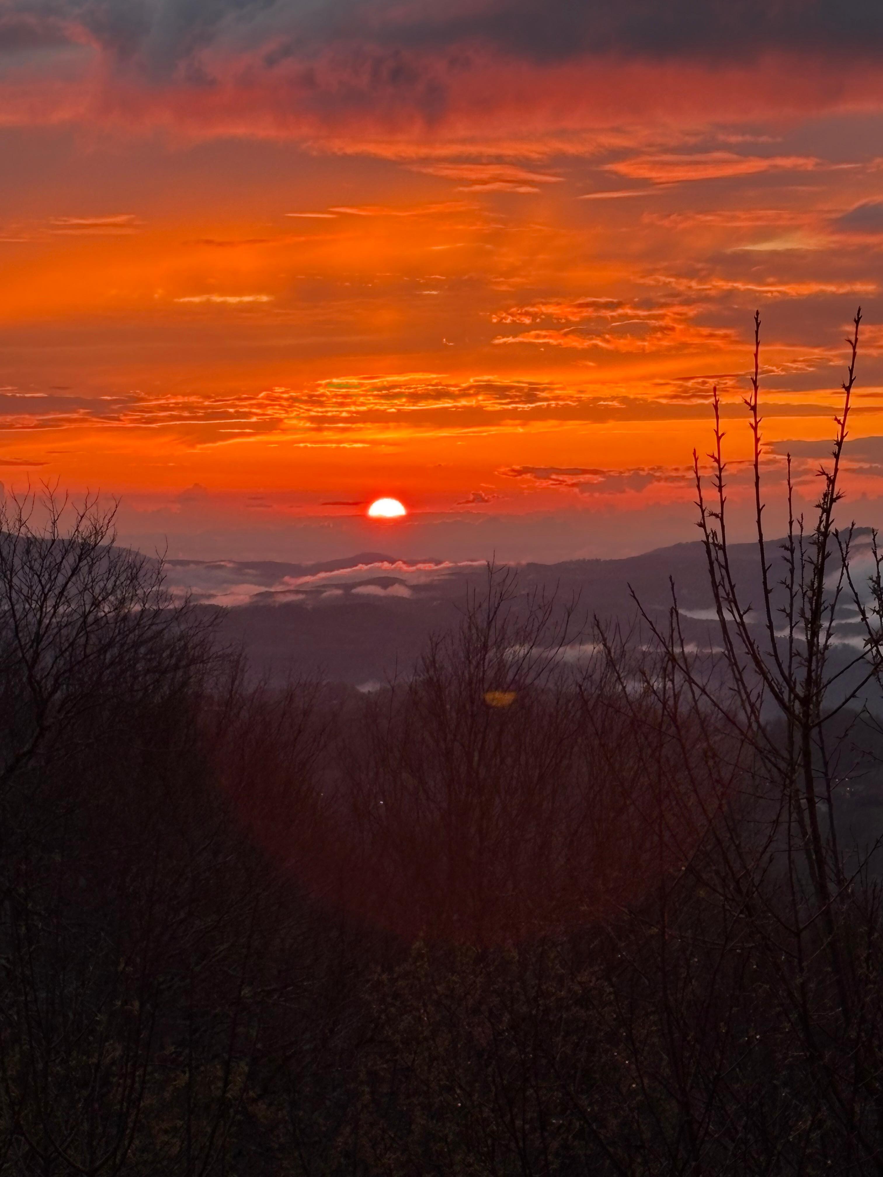 Evening sunset from dinning room