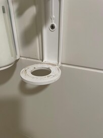 Dispenser holder not clean