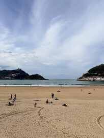 目の前はビーチ