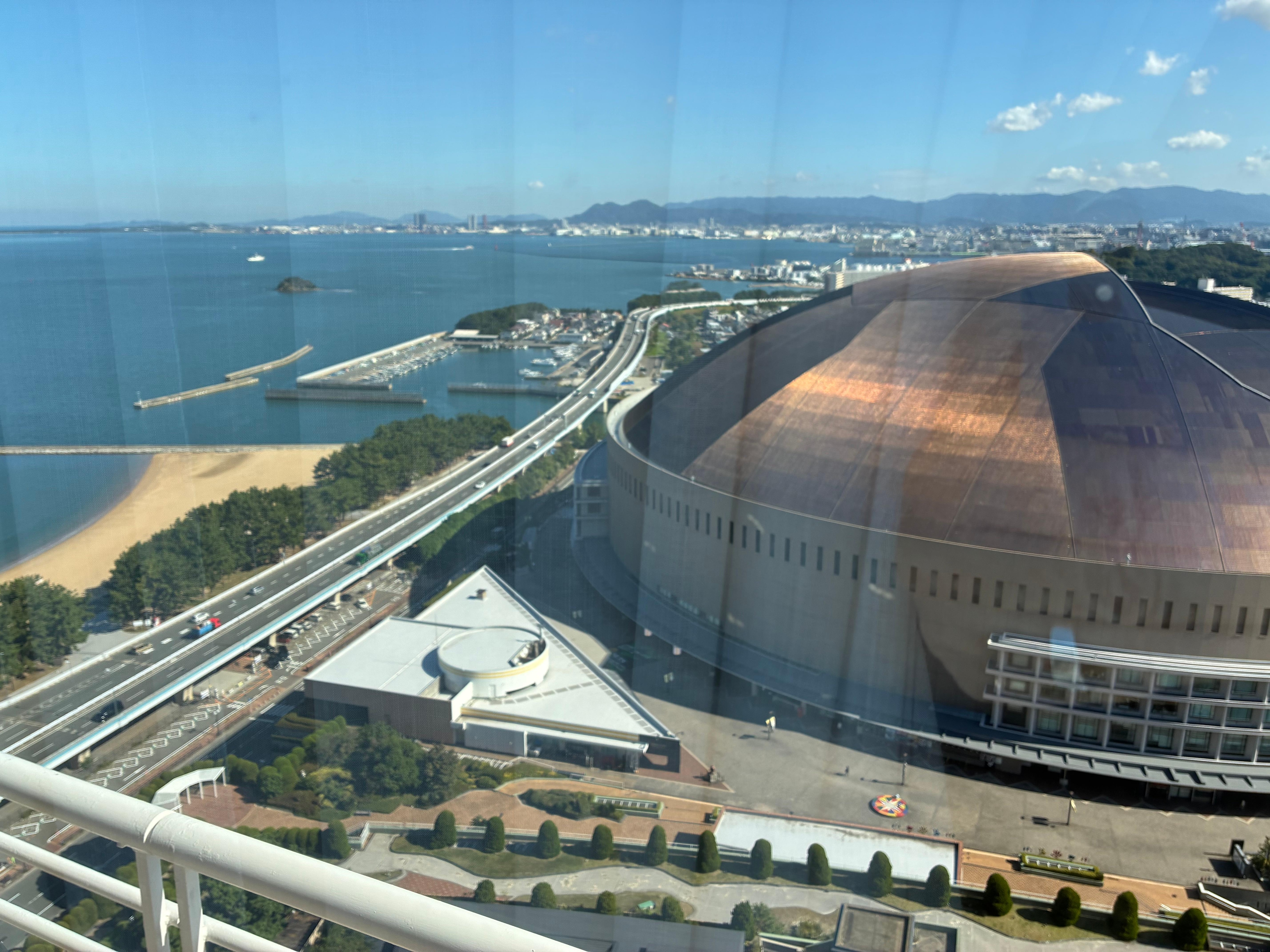 Sea view on Fokuoka paypay dome