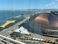 Sea view on Fokuoka paypay dome