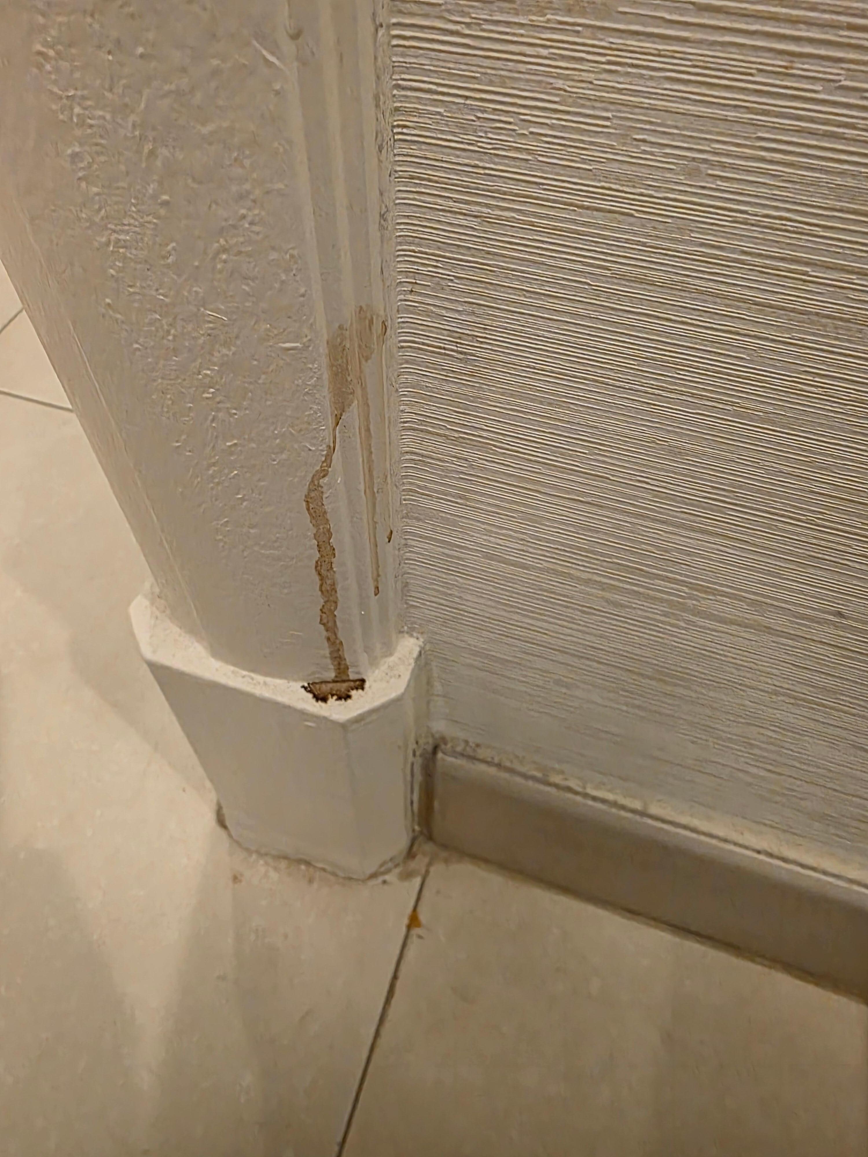Odd stain on door trim