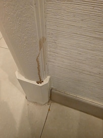Odd stain on door trim