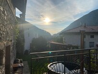 Zonsondergang vanop het terras