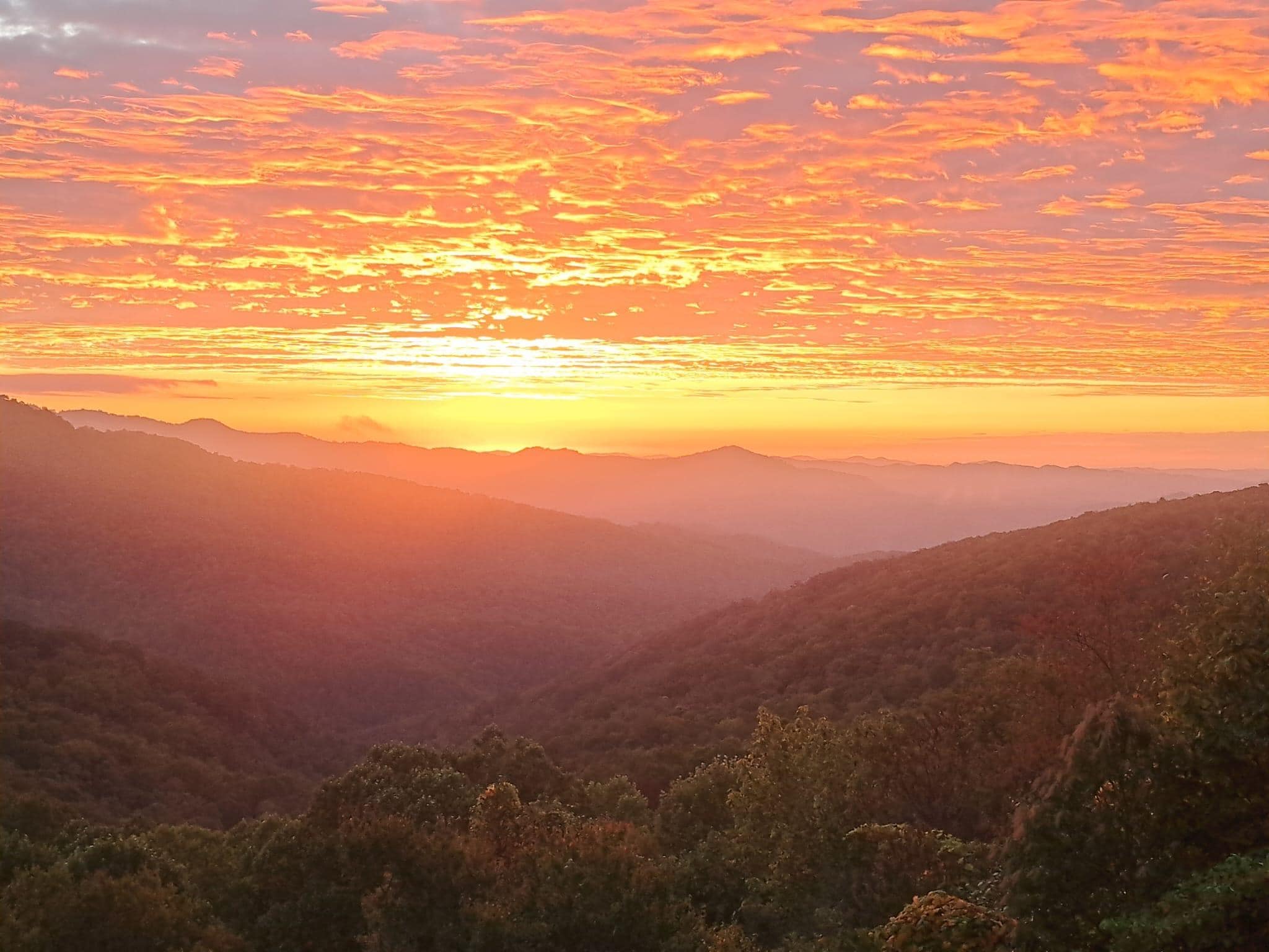 Sunrise from the deck
