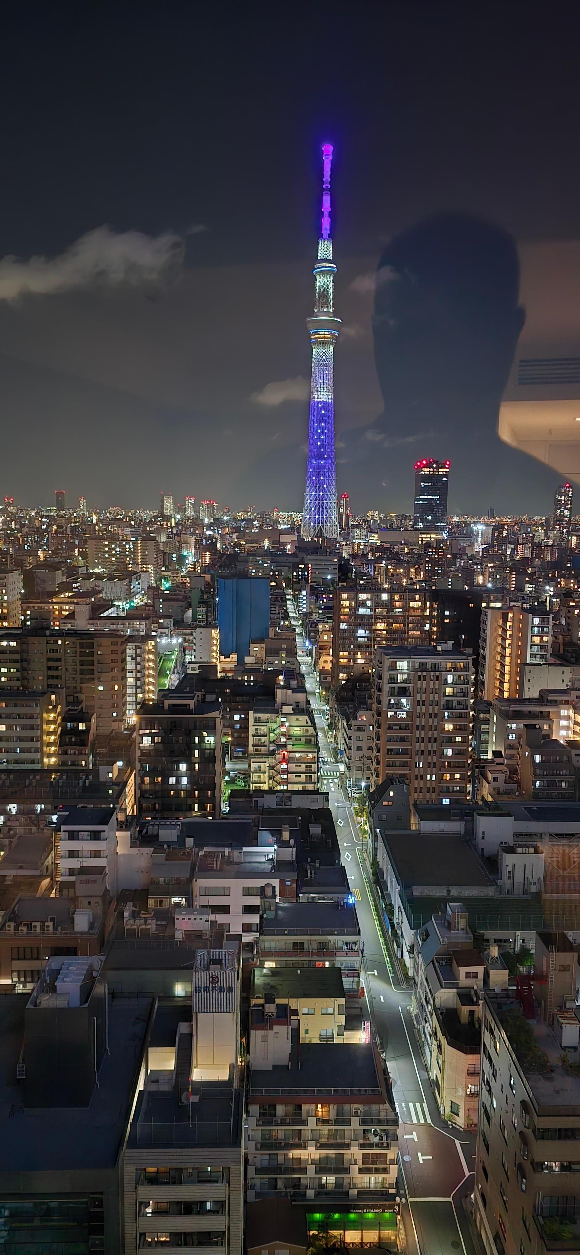 View of skytree from our room.
