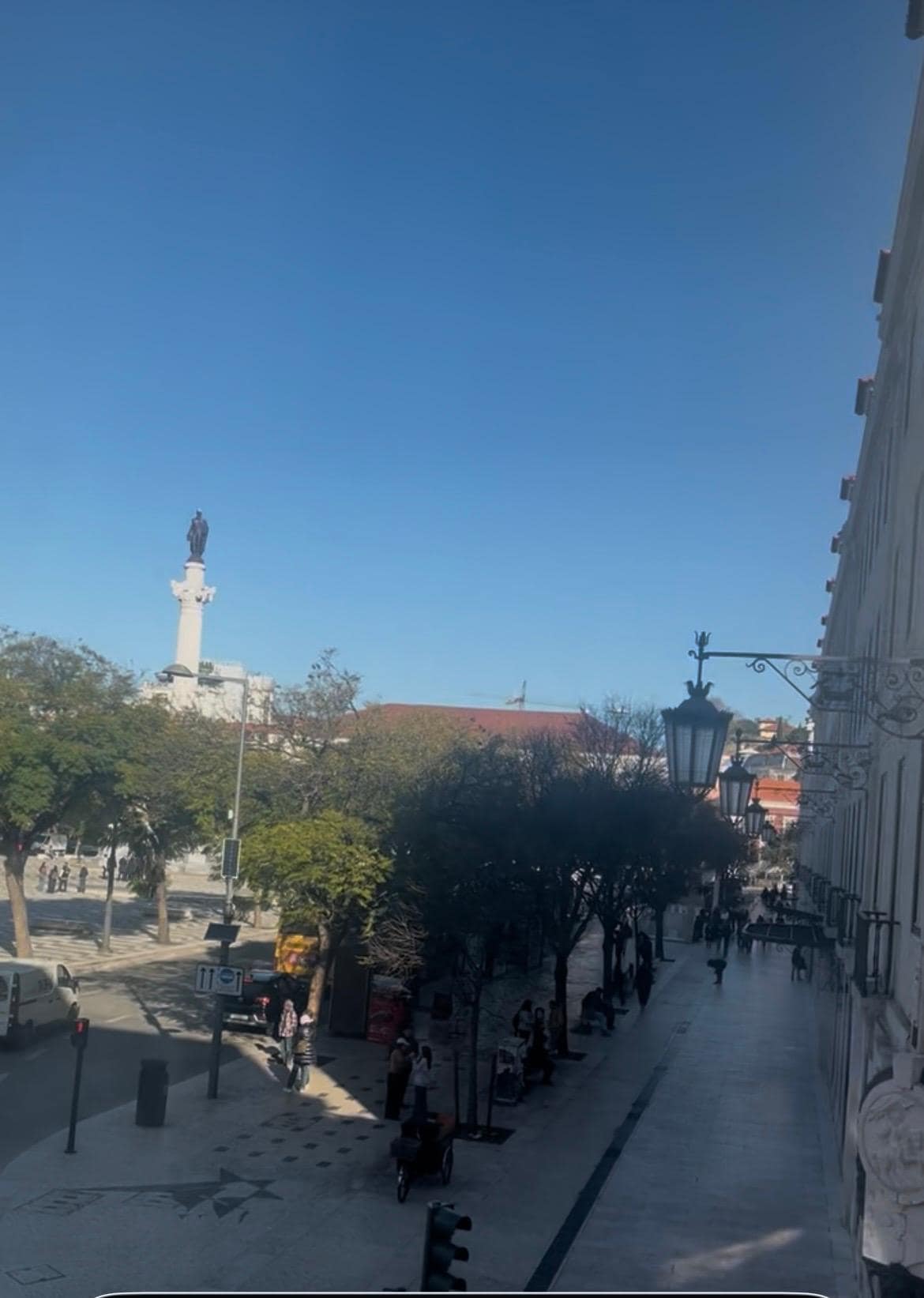 View from one of 2 floor to ceiling windows.