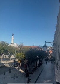 View from one of 2 floor to ceiling windows.