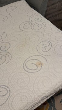 Stains on pull out couch mattress