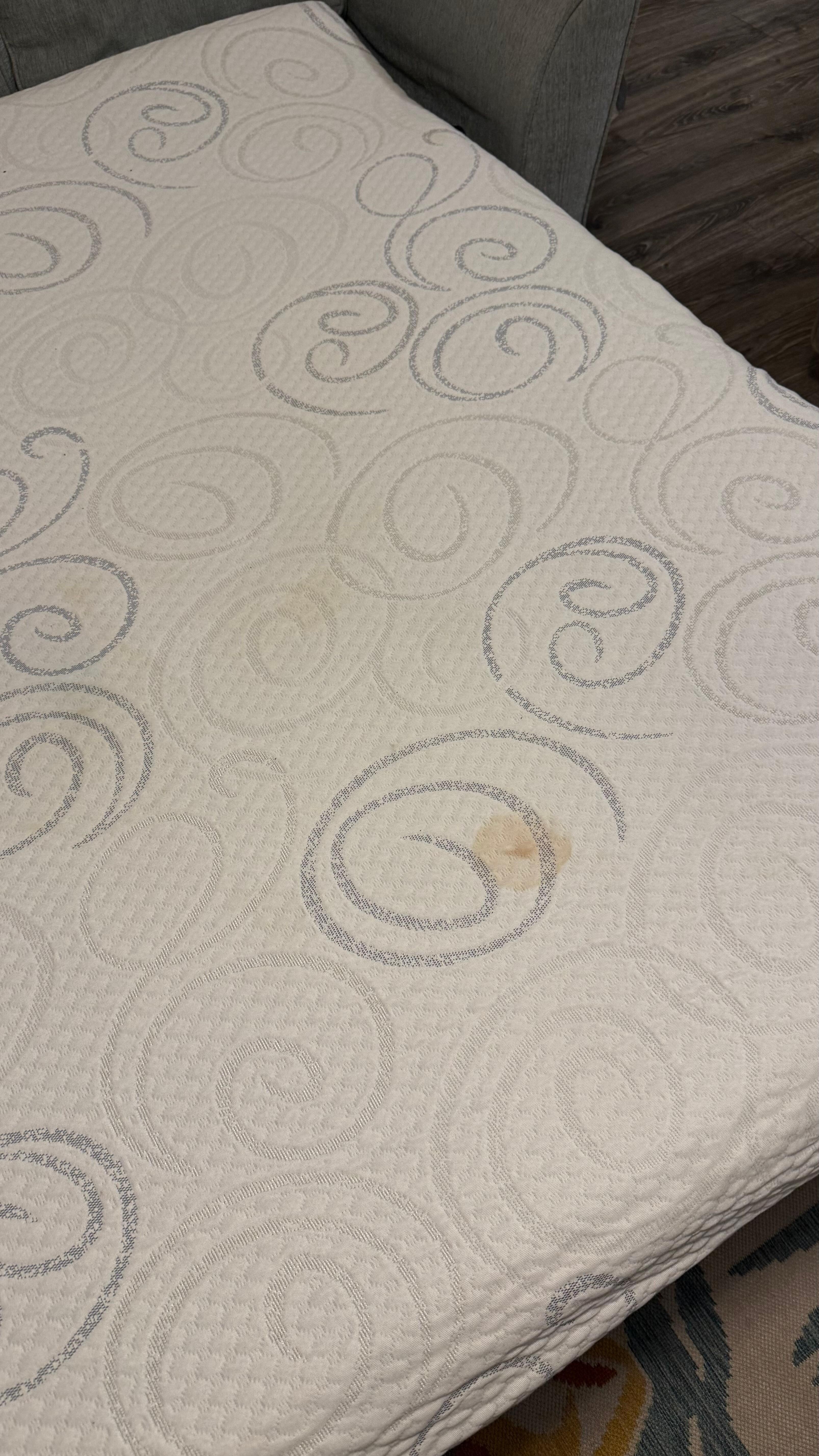 Stains on pull out couch mattress 