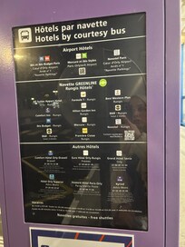 parise uçağımız geç saate indiği için ücretsiz shuttle istasyonunun yerini bulmak amacıyla çok defa mesaj göndermeme rağmen cevap alamadım. daha önce bu havaaalanında hiç bulunmadım. yanlışlıkla rungis yerine airport otele gittim