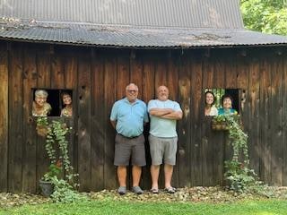 just horsin' around the horse barn
