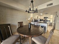 Beautiful dining room open to the kitchen