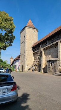 Powder Tower - access gate from P5 lot to hotel